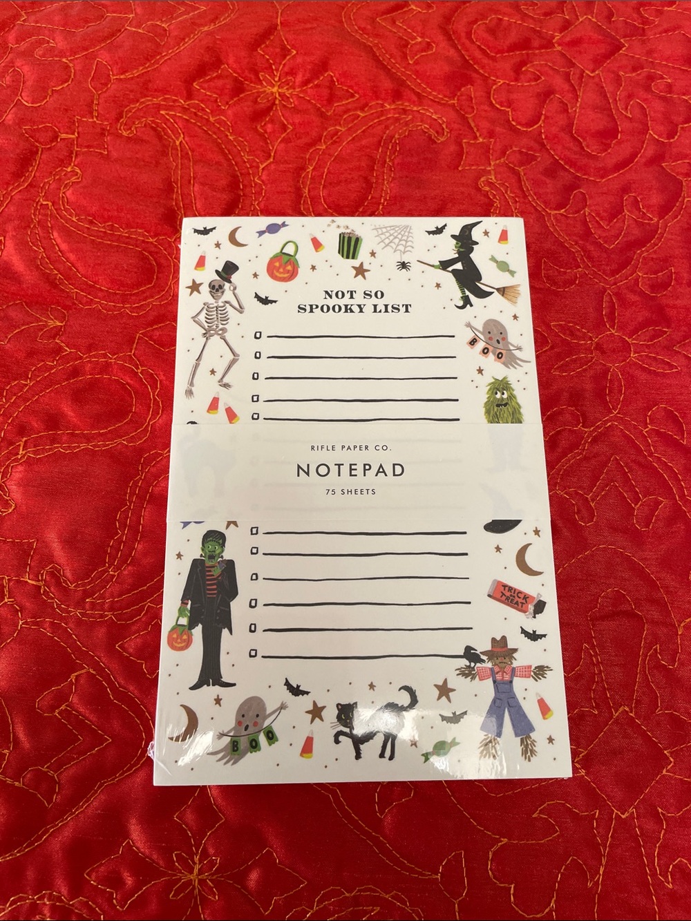 Rifle Paper Halloween notepad